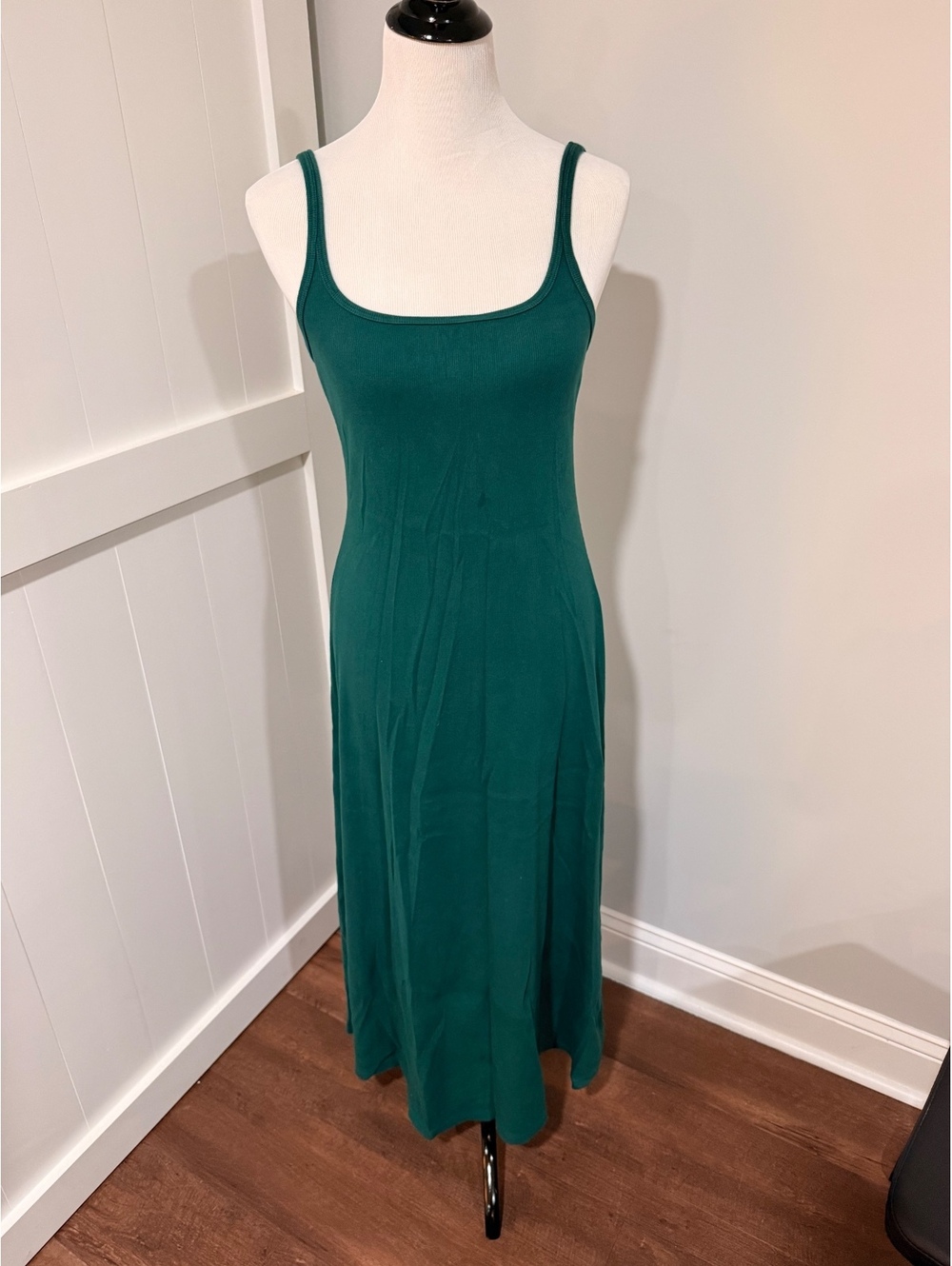 GAP Women's Green Cotton Midi Dress Medium